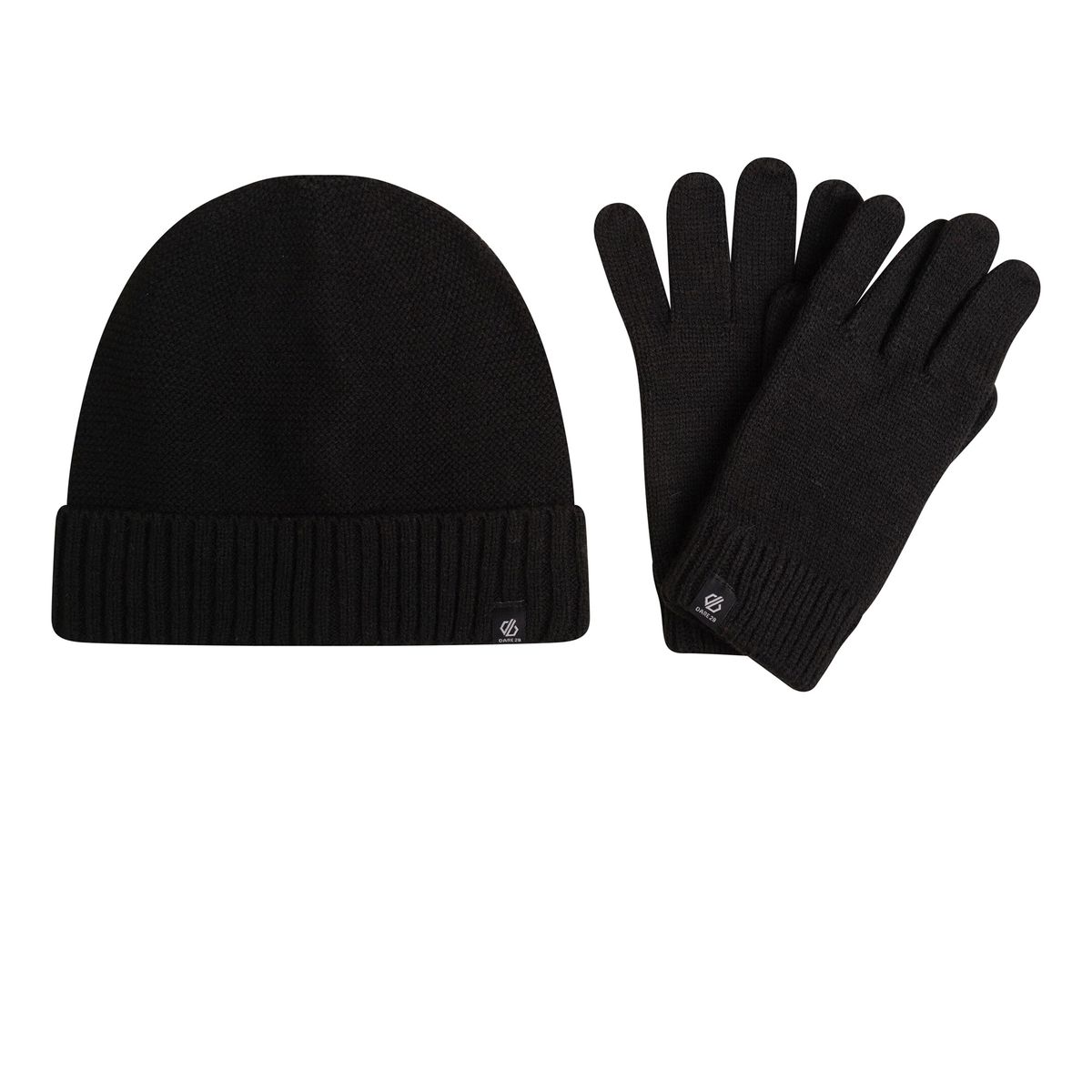 Essentielles Set aus Strickmütze und Handschuhen