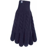 Wärmende Thermo-Winterhandschuhe mit Zopfmuster