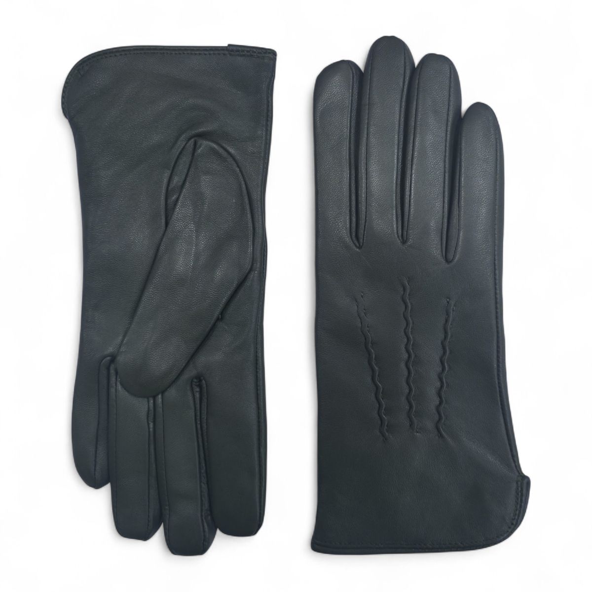 Klassische Lederhandschuhe mit Ziernaht
