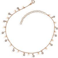 Filigranes Roségold-Armband mit Anhängern