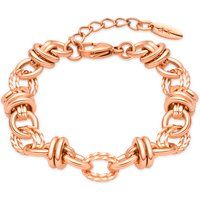 Gliederkettenarmband mit verschlungenen Ringen