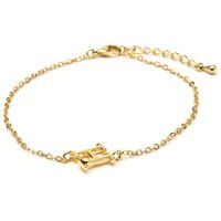 Minimalistisches Armband mit Buchstaben H