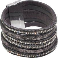 Mehrreihiges Strass-Wickelarmband
