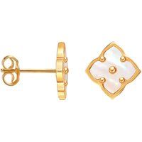 Perlmutt Kleeblatt Ohrstecker
