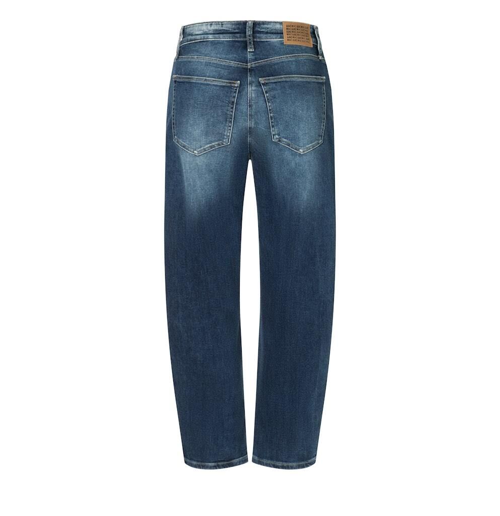 Hoch geschnittene Barrel-Leg-Jeans