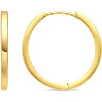 Minimalistische Creolen mit Gold-Finish