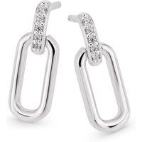Elegante Diamant Glieder Ohrhänger