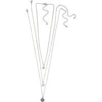 Mehrreihiges Halsketten-Set mit Anhängern