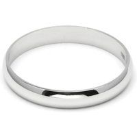 Klassischer rhodinierter Silber-Bandring