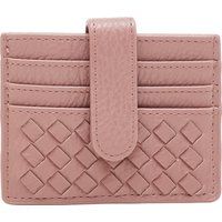 Eleganter geflochtener Leder-Kartenhalter