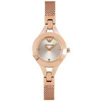 Zierliche Roségoldene Mesh-Uhr