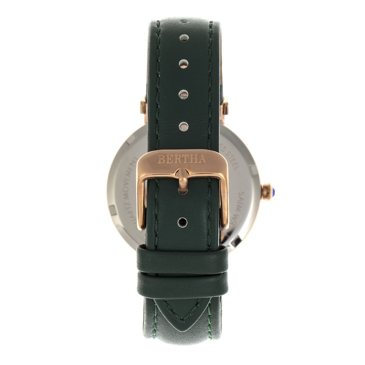 Armbanduhr mit Perlmutt-Zifferblatt und Kolibri