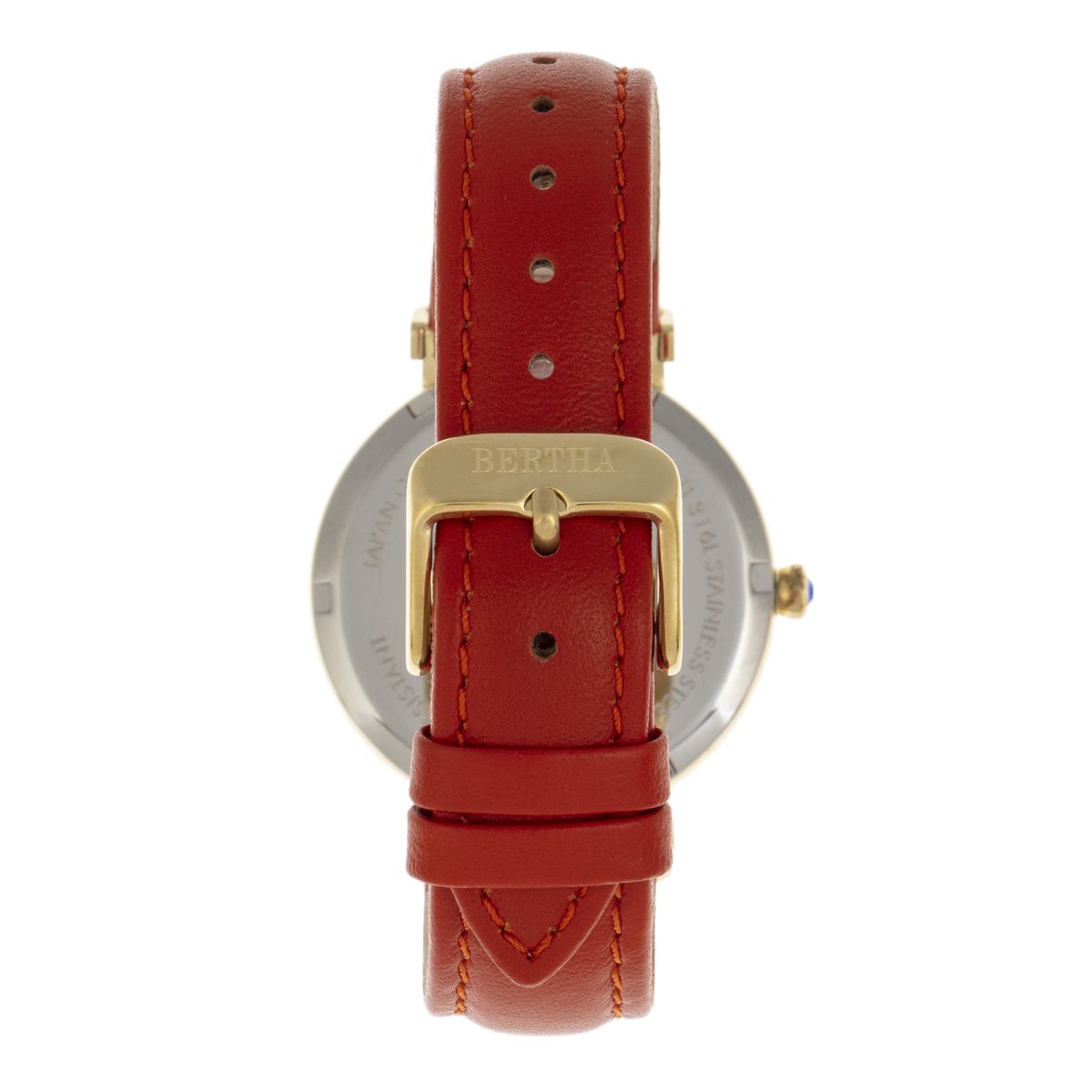 Kolibri Perlmutt Lederarmbanduhr