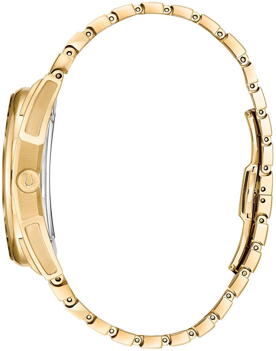 Geschwungene Armbanduhr mit Diamant-Besatz