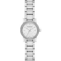Elegante Armbanduhr mit Diamantlünette aus Edelstahl