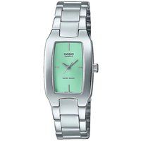 Elegante rechteckige Uhr, grünes Zifferblatt