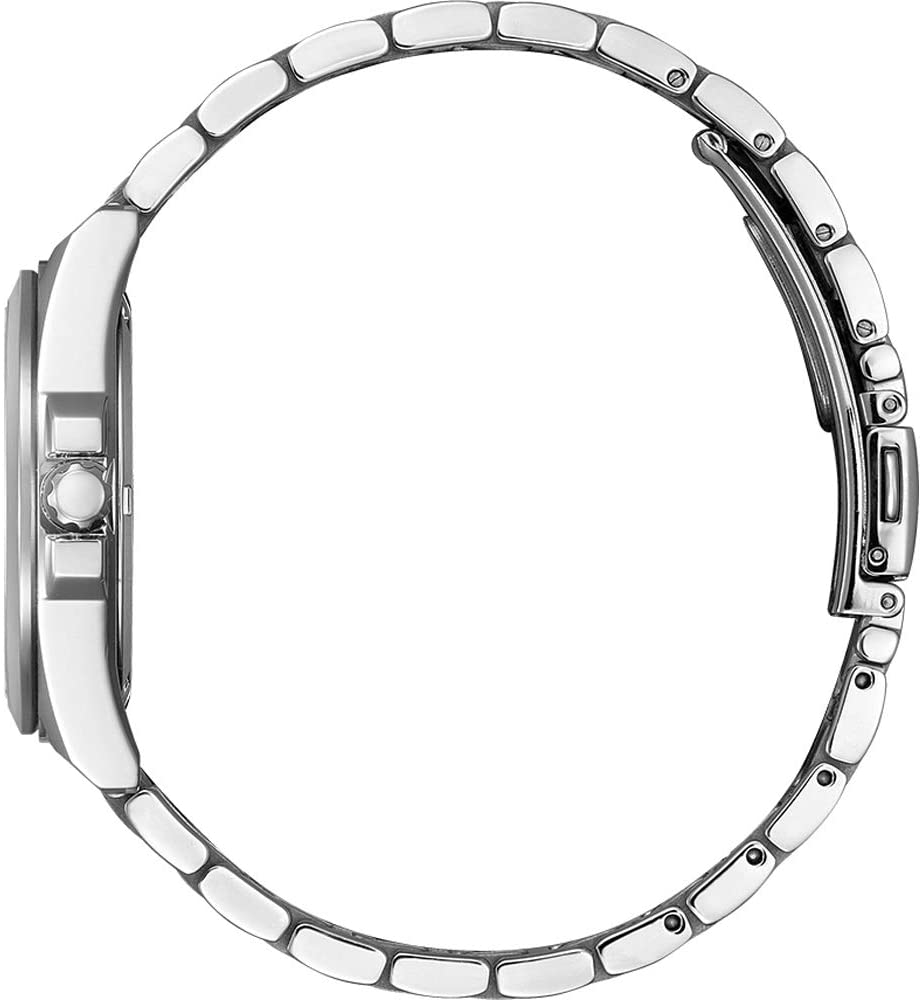 Eco-Drive Uhr mit gemustertem Zifferblatt