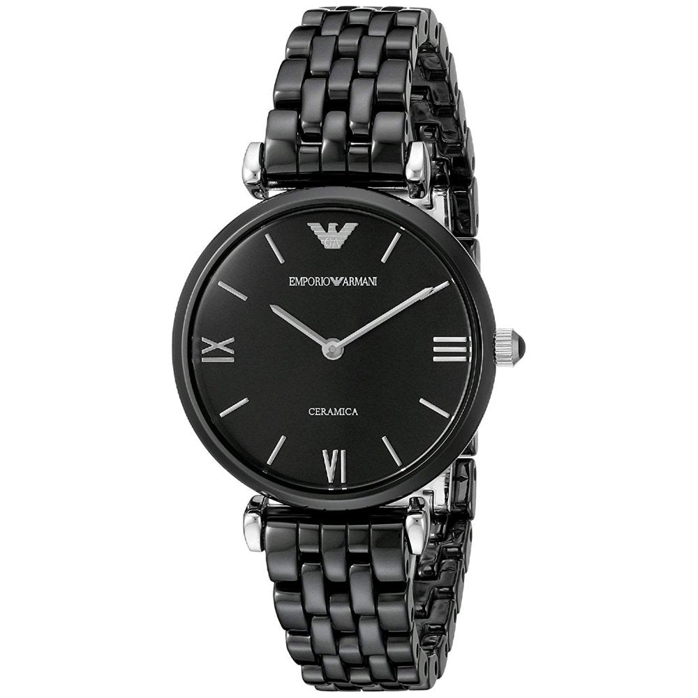 Minimalistische Keramik-Gliederarmband-Uhr