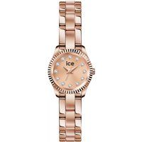 Elegante roségoldene Uhr mit Kristallen