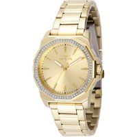 Armbanduhr mit Kristallbesetzter Achteckiger Lünette