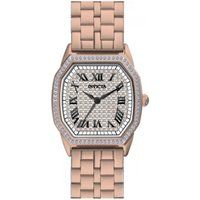 Wildflower Kristall-Armbanduhr in Achteckform