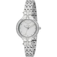 Elegante Kristall-Blumen-Armbanduhr