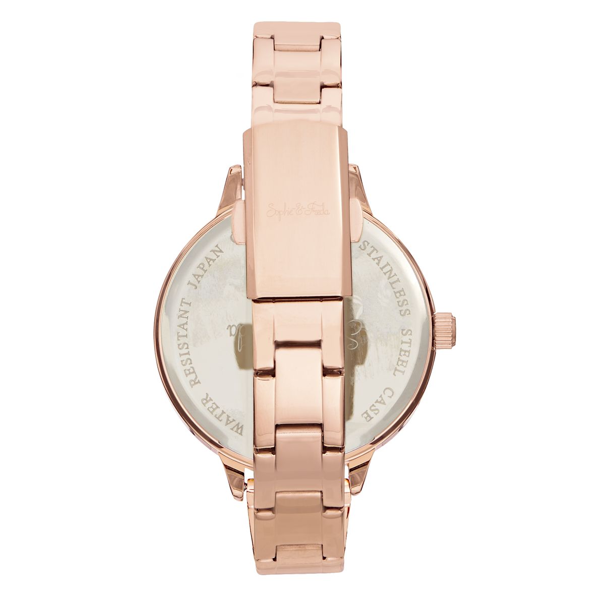 Elegante minimalistische Uhr in Roségold