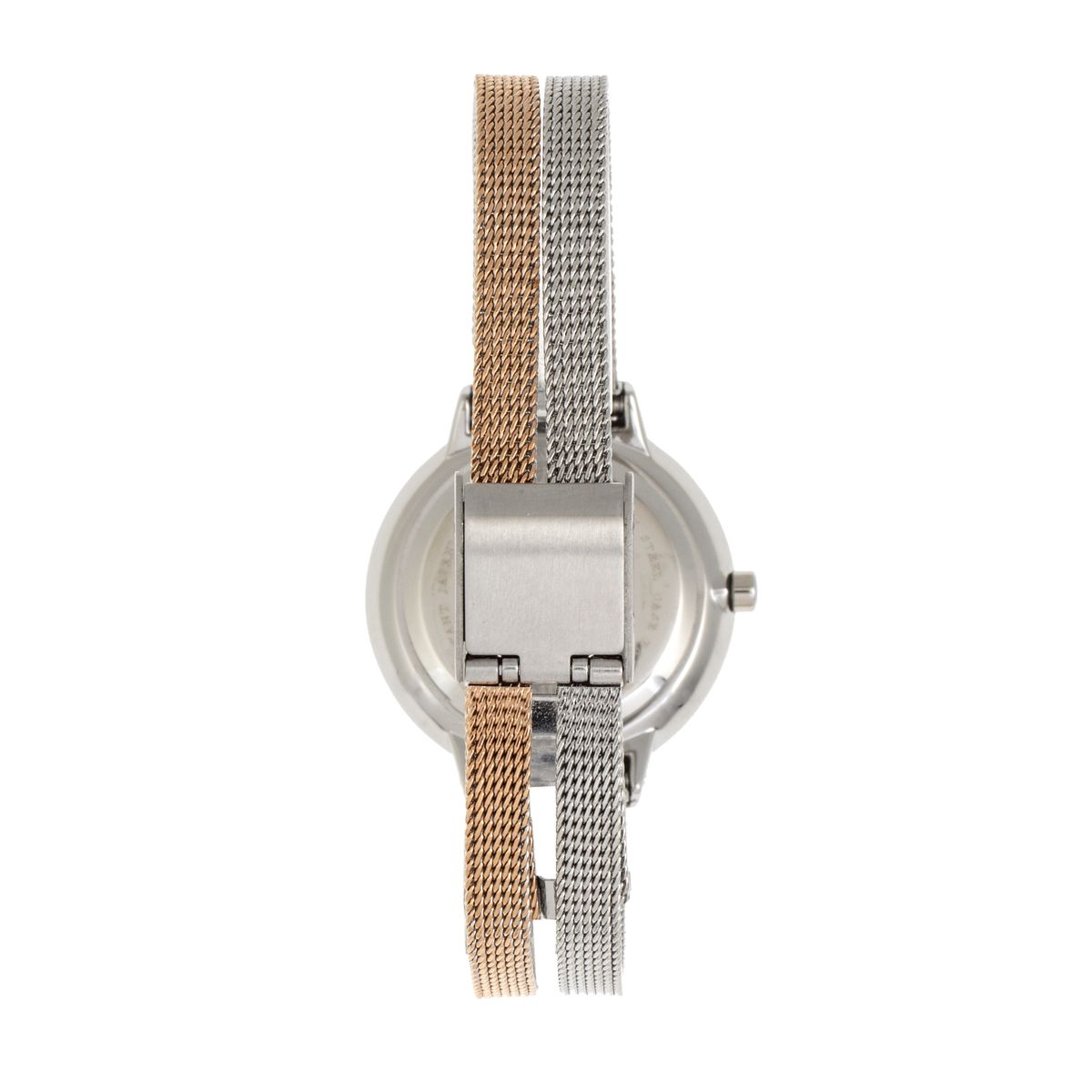 Minimalistische zweifarbige Mesh-Uhr