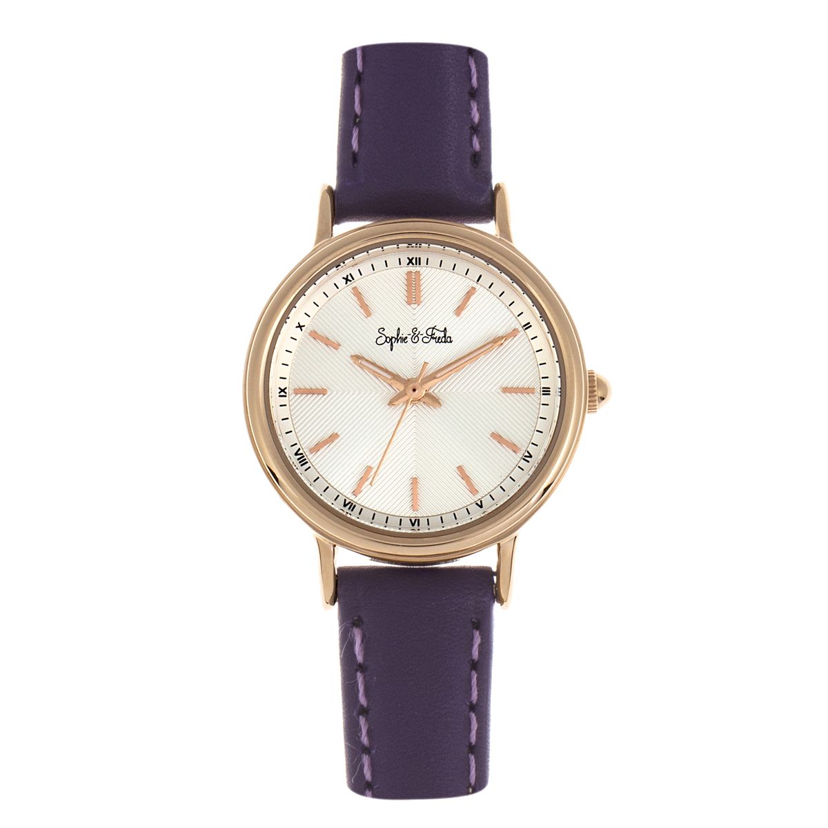 Elegante Armbanduhr mit Strukturzifferblatt