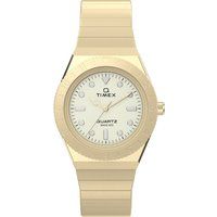 Elegante goldfarbene Sportuhr