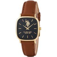 Quadratische Armbanduhr mit Lederband