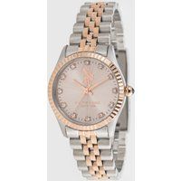 Elegante Armbanduhr mit Sonnenschliff-Zifferblatt