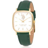 Elegante Vergoldete Eckige Armbanduhr