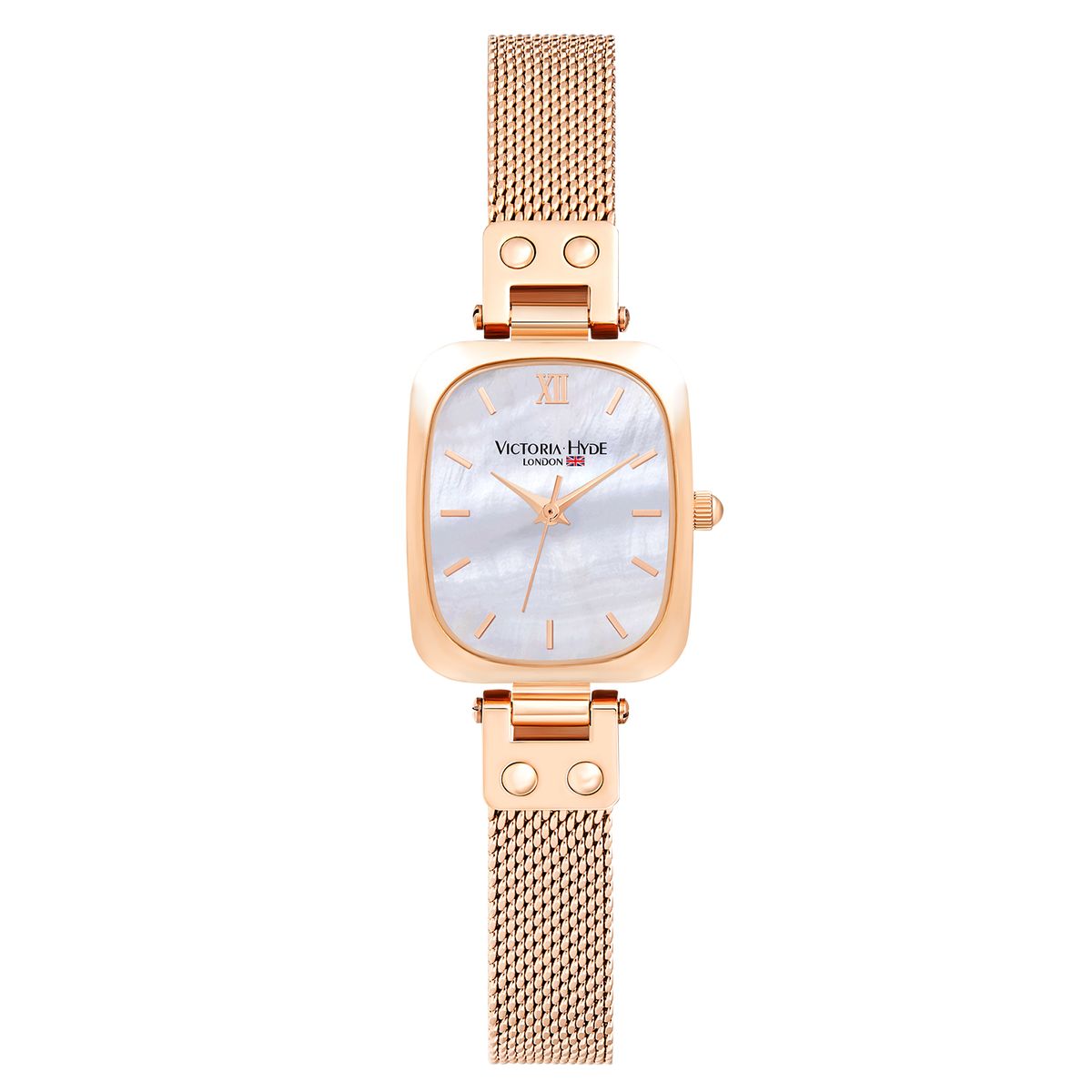 Klassische Armbanduhr mit Mesh-Band
