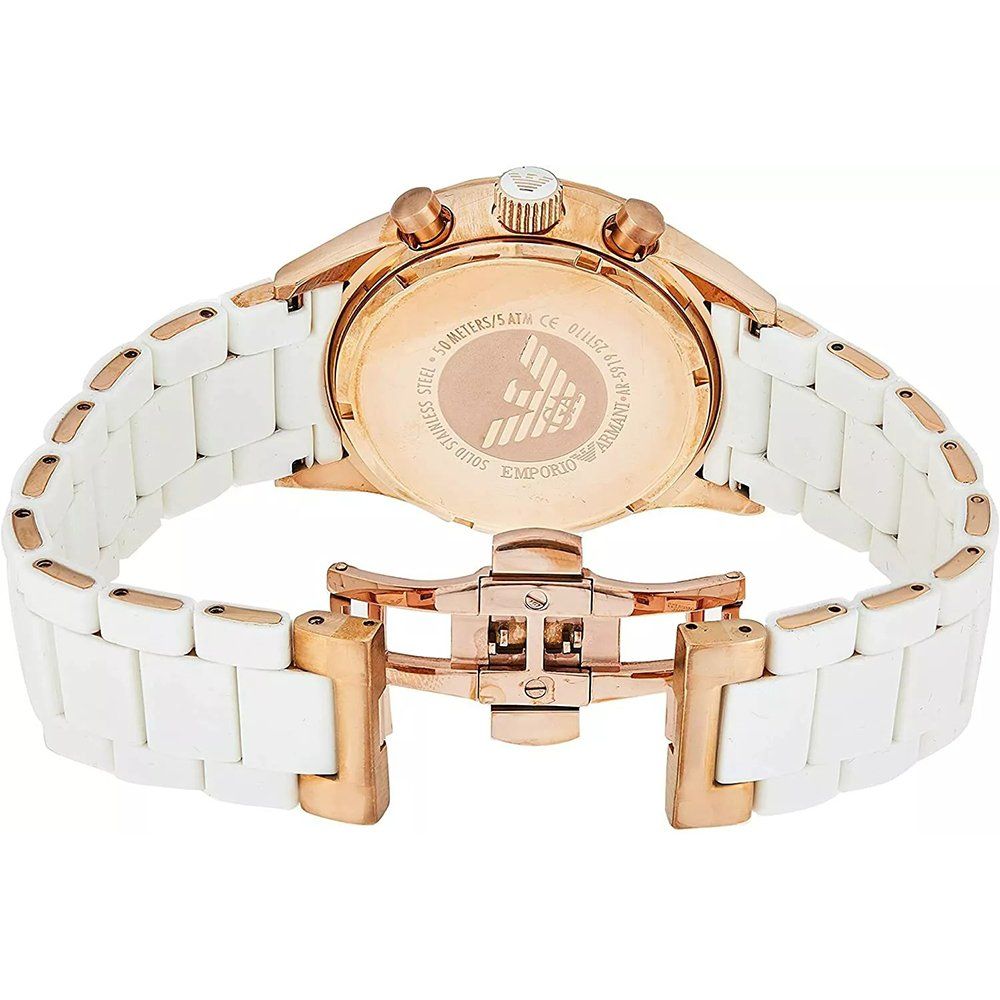 Sportliche Roségold Chronographenuhr