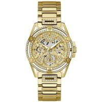 Eleganter Kristall-Pavé Multifunktions-Chronograph