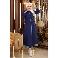 Abaya mit Kapuze und Gürtel