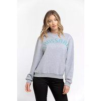 Oversized Sweatshirt mit Logo-Schriftzug