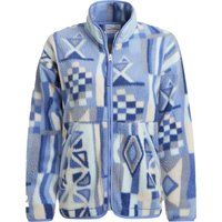 Teddyfleece-Jacke mit geometrischem Muster