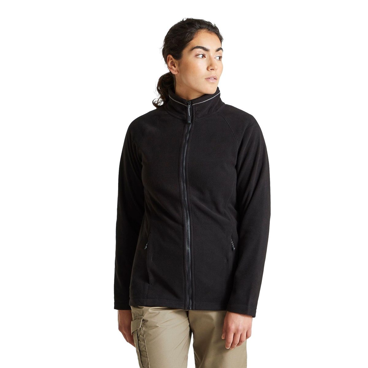 Isolierende Micro-Fleece Jacke mit Reißverschluss