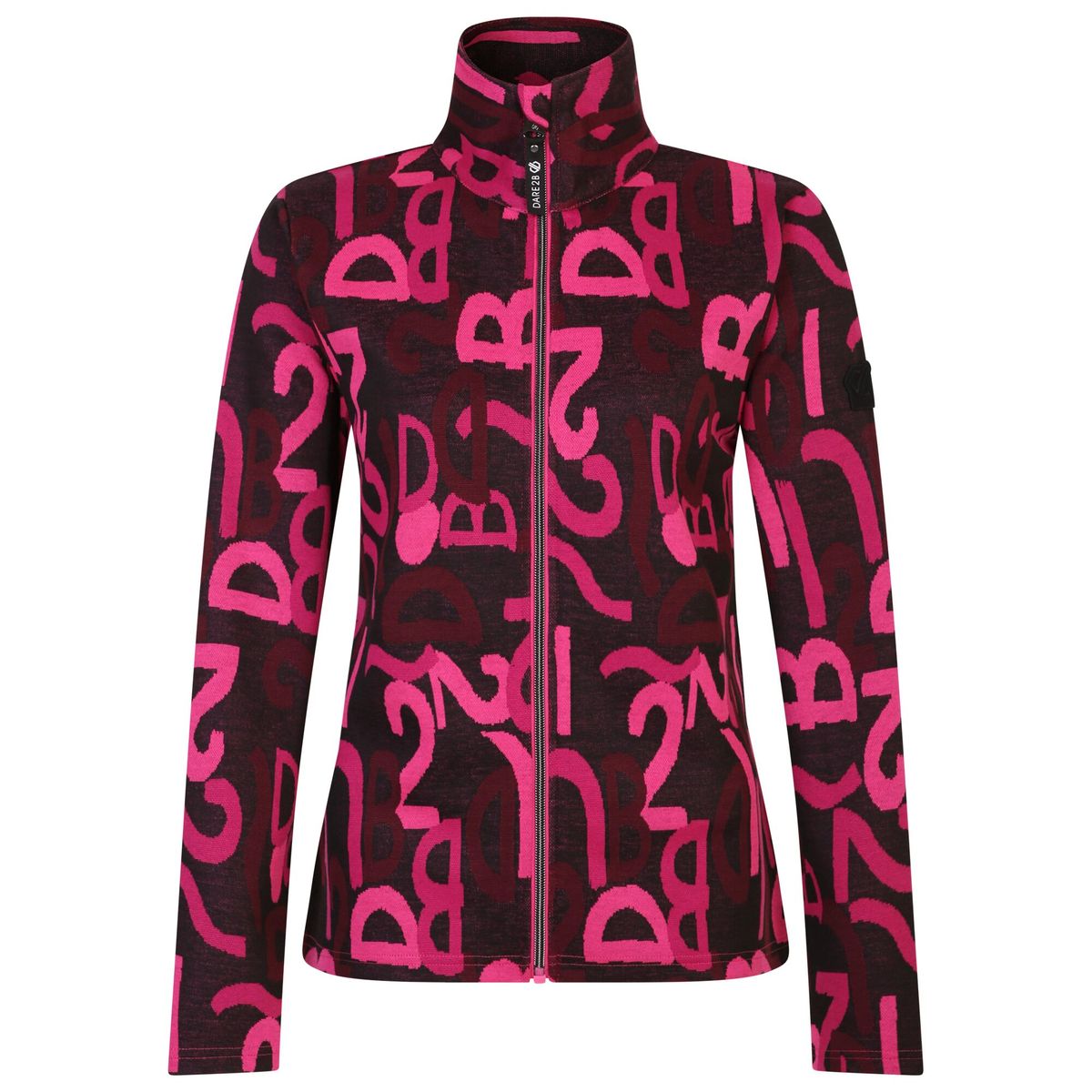 Thermal-Midlayer-Jacke mit Graffiti-Print