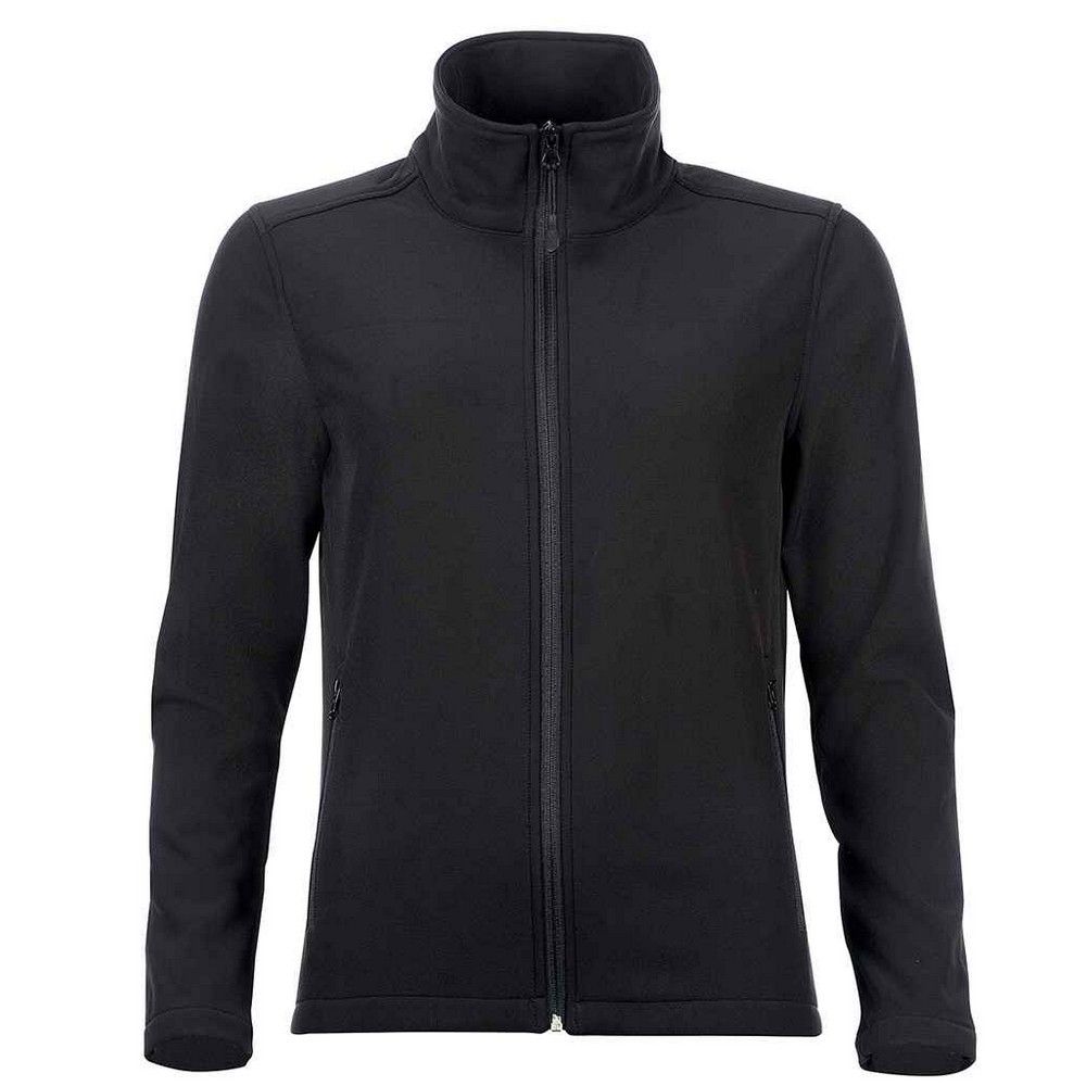 Softshelljacke mit durchgehendem Reißverschluss