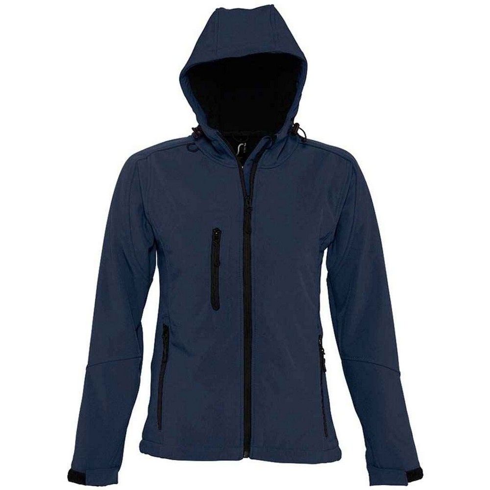 Wasserdichte Softshelljacke mit Kapuze