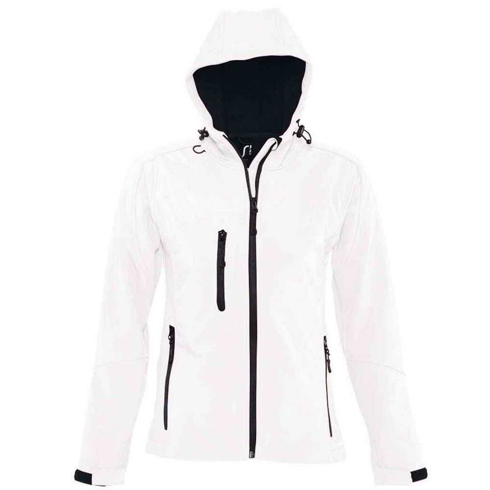 Wasserfeste Softshell-Funktionsjacke mit Kapuze
