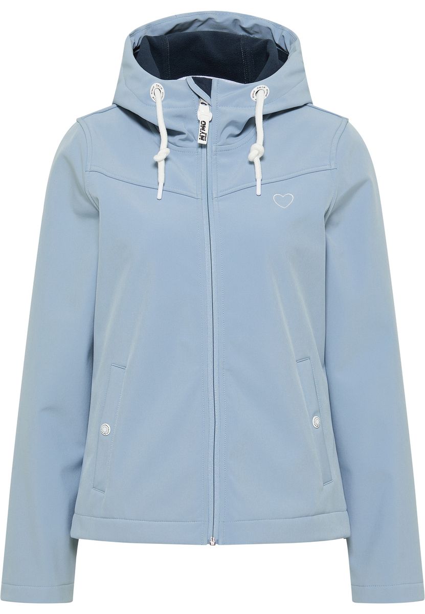 Softshell-Jacke mit Kapuze und Fleecefutter