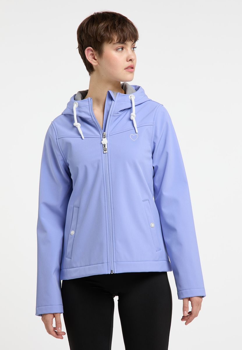 Sportliche Softshell-Jacke mit Kapuze