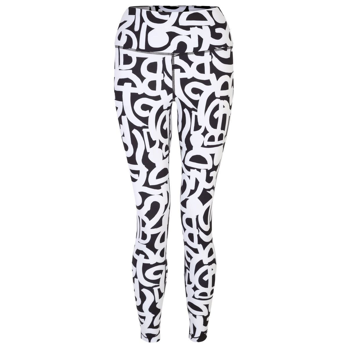Influential High-Waisted Graffiti-Leggings