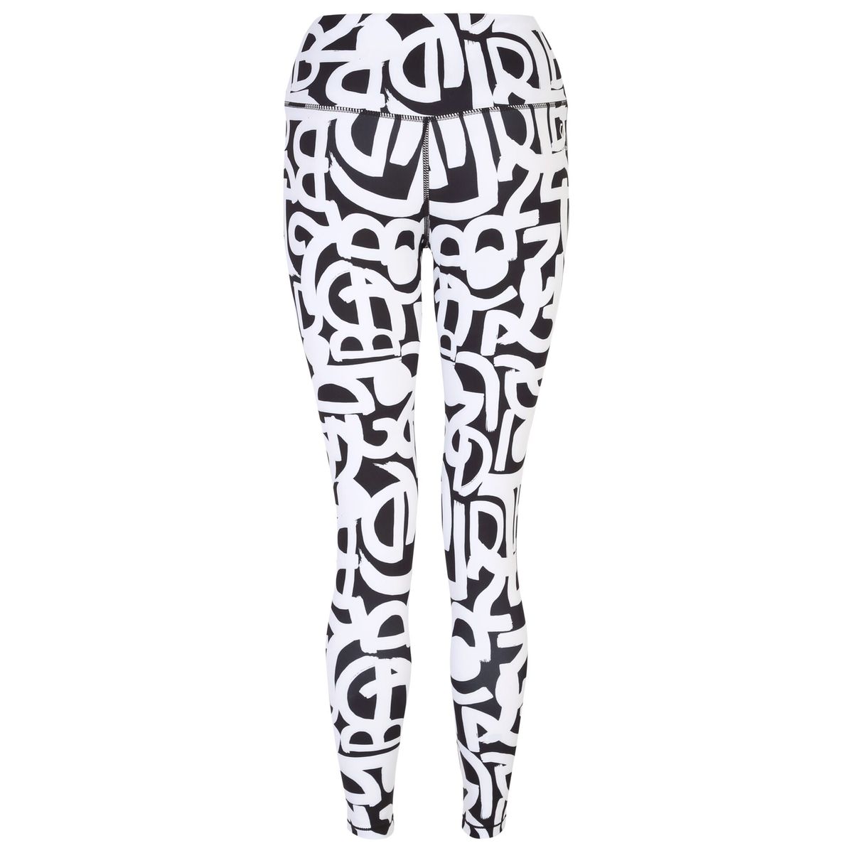 Influential High-Waisted Graffiti-Leggings