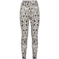 Tüll-Leggings mit Gothic-Paisley-Muster