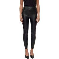 Hoch taillierte Glanz-Leggings in Lederoptik
